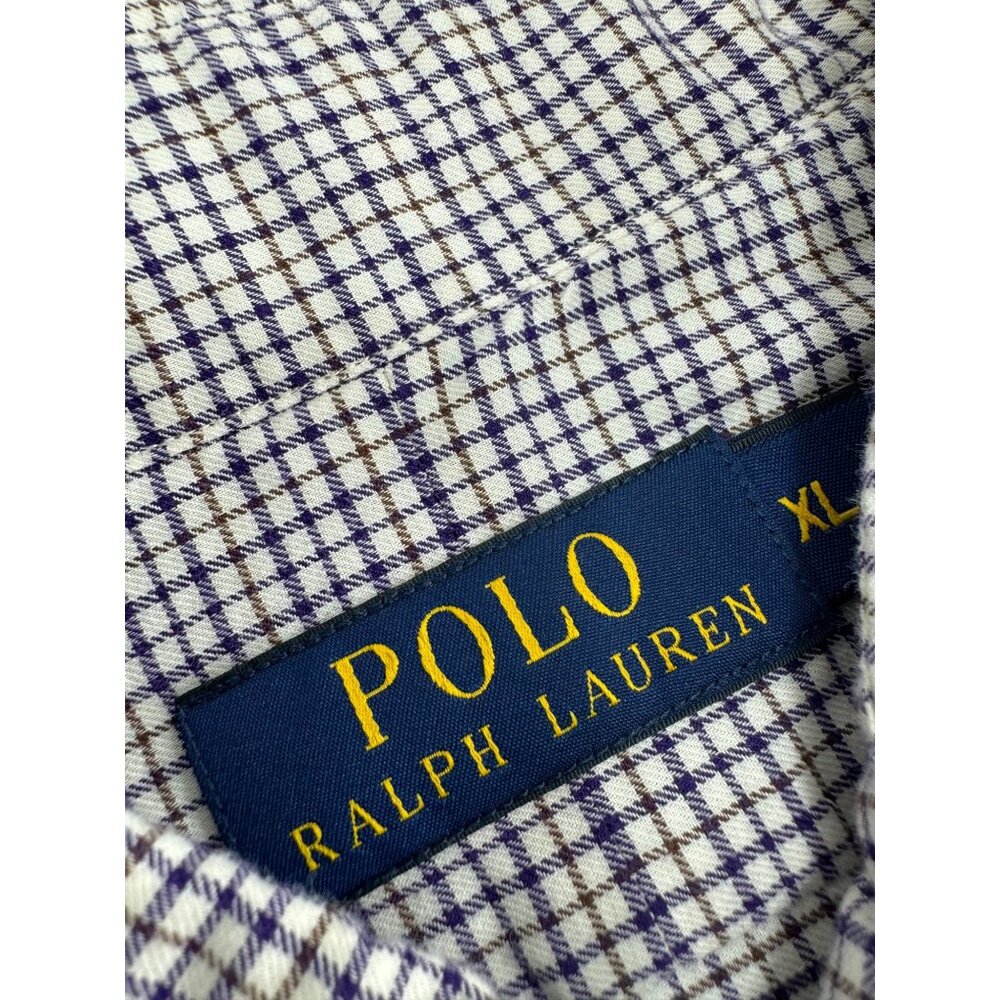 Polo Ralph Lauren Men Shirt Spread Collar Lightweight Long Sleeve Button Up XL - Picture 4 of 6